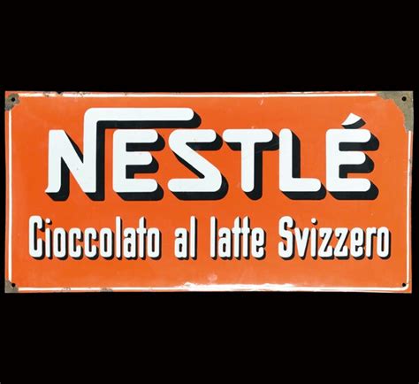 Lot Art NESTLÉ CIOCCOLATO AL LATTE SVIZZERO PLAQUE EMAILLÉE