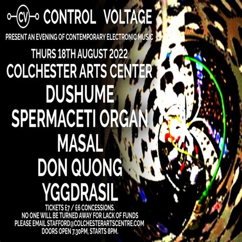 Live at Control Voltage 16 at Colchester Arts Centre 18-8-2022 | THE SPERMACETI ORGAN