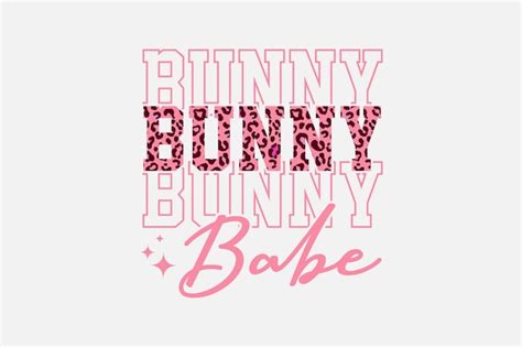 Premium Vector Bunny Babe Typography Retro Easter T Shirt Design