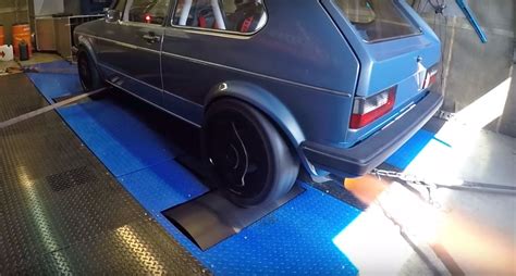 1 301 HP VW Golf Mk1 Hits Dyno Is A German Flamethrower Autoevolution