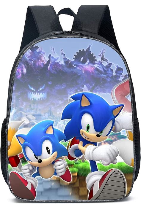 Sonic The Hedgehog Mochila Para Ni Os Mochila Escolar Impermeable