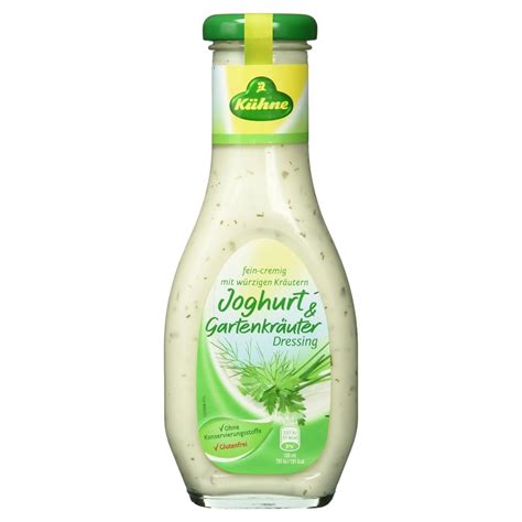 Kühne Dressing Joghurt Und Gartenkräuter 250 Ml Amazon De Lebensmittel And Getränke