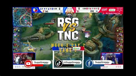 MPL PH S13 WEEK 3 DAY 2 RSG VS TNC GAME 2 YouTube