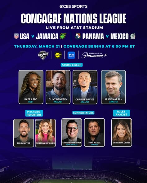 Paramount Press Express | CBS SPORTS’ CONCACAF NATIONS LEAGUE COVERAGE TO ORIGINATE LIVE FROM AT ...