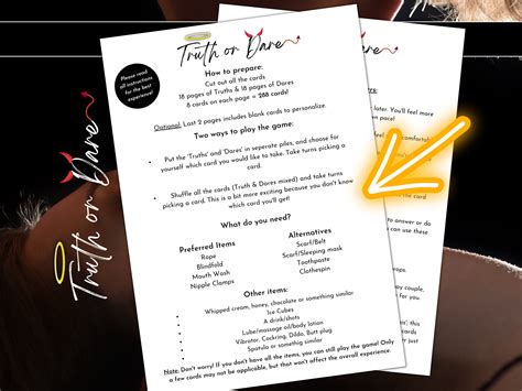 Sex Games Couple Game Foreplay Game Printable Date Night Activity Adult