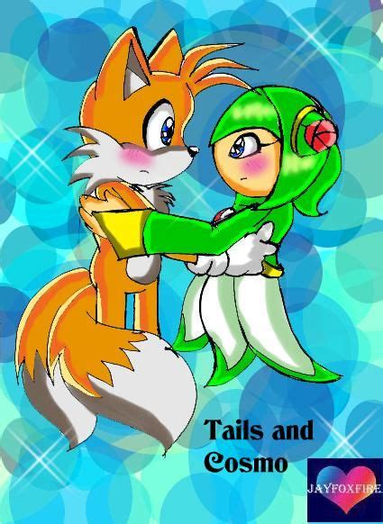 Tails And Cosmo Blushing By Jayfoxfire On Deviantart Sonic And Amy