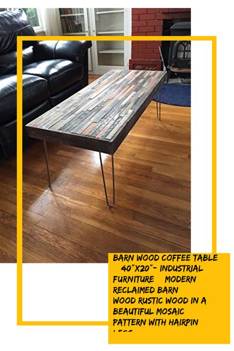 Barn Wood Coffee Table X Industrial Furniture Modern