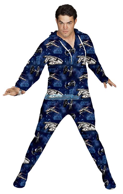 Star Wars Space Ships Adult Footie Pajamas [pic] | Fanboy Fashion