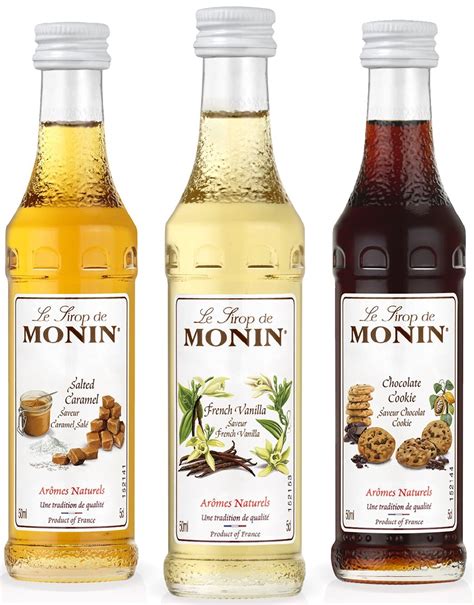 MONIN Mini Set 3 x 50 ml Zestaw syropów do kawy niskie ceny i opinie