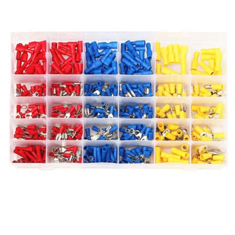 480Pcs Mixed Car Electrical Wire Connectors Crimp Terminal Set Kit Box