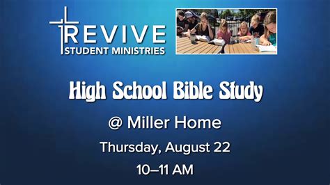 High School Bible Study — Revive Brooklyn Park Church