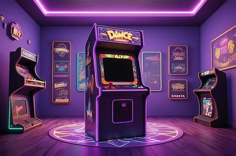 Premium Photo Arcade Dance Platform Vintage Retro Arcade Game Machine