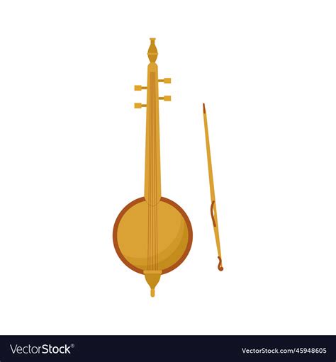 Icon of arabic musical instrument called rebab Vector Image