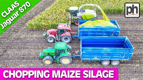 CHOPPING MAIZE SILAGE With The CLAAS Jaguar 870 Agri YouTube