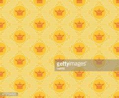 Royal Background Wallpaper Seamless Pattern Stock Clipart | Royalty ...