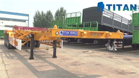 Tri Axle 40 Ft Intermodal Container Chassis Trailer For Sale Near Me Container Chassis