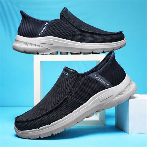 Men's Canvas Loafers Breathable Non-slip Casual Shoes