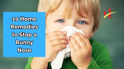 How To Stop A Runny Nose 10 Home Remedies That Work Health Fitness