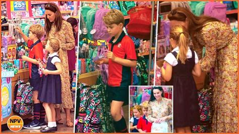 Kate Middleton Spotted Shopping With George And Charlotte Prepare For New School After Move