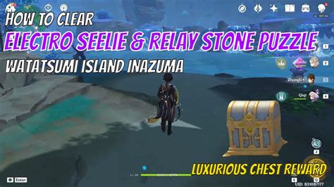 Electro Seelie Relay Stone Puzzle Watatsumi Island Inazuma