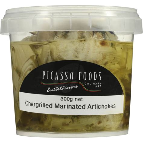 Picasso Marinated Chargrilled Artichokes 300g Woolworths