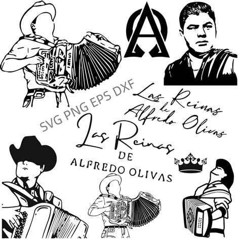 Alfredo Olivas Alfredito Olivas regional mexicano en svg Etsy España