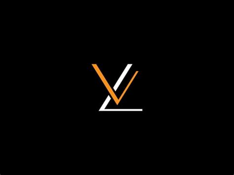 Premium Vector | Lv logo design