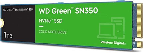 SSD-Western Digital WDS100T3G0C 1TB SN350 M.2 NVME GREEN
