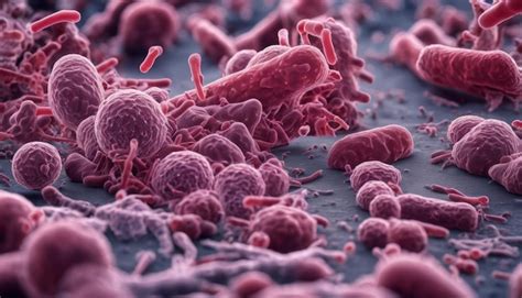 premium photo microscopic view  bacteria  viruses  closeup