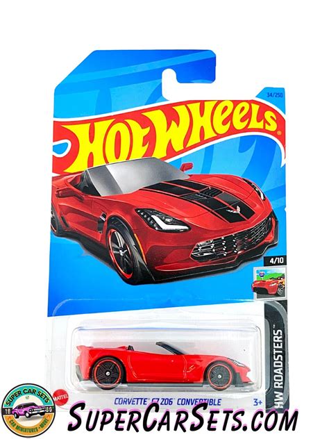 Corvette C7 Z06 Convertible Red Colour Hot Wheels Hw Etsy