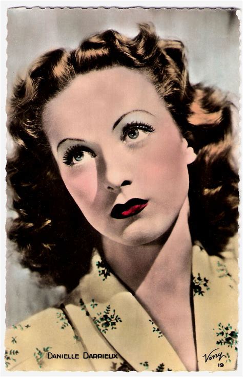 Danielle Darrieux French Postcard By Viny No 19 French Flickr