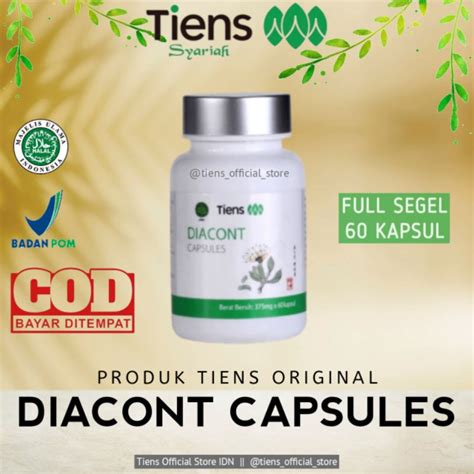 Jual Diacont Capsule Tiens Suplemen Obat Diabetes Basah Kering