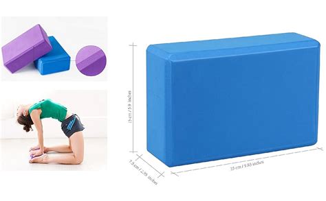 Exerz Yoga Blocks 2pcs Gym Bricks High Density Eva Foam Comfortable