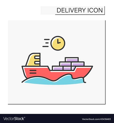 Ship color icon Royalty Free Vector Image - VectorStock