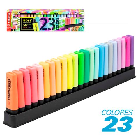 Resaltadores Stabilo Boss Caja 23 Colores