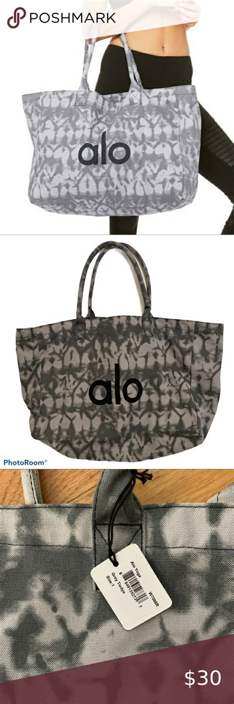 Alo Yoga Gray Tie Dye Tote New With Tags Grey Tie Dye Alo Yoga New