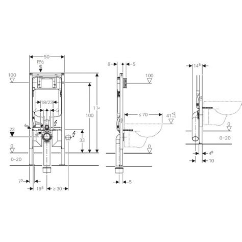 GEBERIT Duofix stelaż podtynkowy do WC Sigma 8 cm