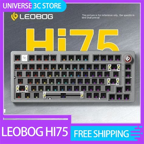 LeoBog Hi75 Kit De Teclado Fio Liga De Alum Nio Gaming Hot Swap