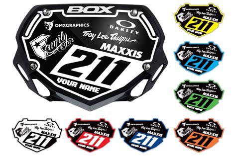 Bmx Number Plate Graphics Prime Omxgraphics