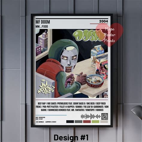 Mf Doom Poster Mf Doom Mm Food And Madvillainy Album Mf Doom Etsy