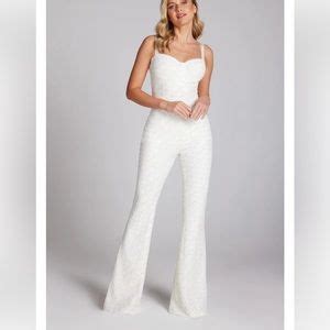 Nadine Merabi Pants Jumpsuits Nadine Merabi Hayley White Jumpsuit