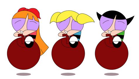 The Powerpuff Girls Bouncing On Bouncy Balls By Marjulsansil On Deviantart