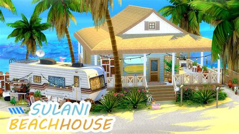 Sulani Beach House The Sims 4 No Cc Speed Build Youtube