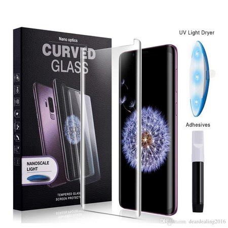 Película Vidro Curvada Nano Light Cola Líquida UV Para Samsung Capas