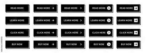 big set  web buttons  black button collection  internet