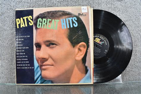 Pat Boone Pats Great Hits Dot Records Dot Records Lp Ebay