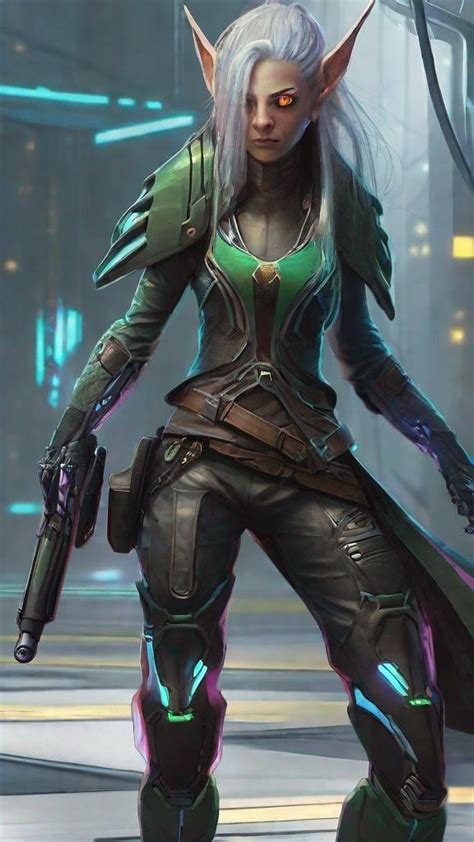 Female Cyberpunk Elf