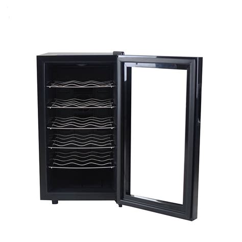 Double Layered Glass Hotel Fridge Smart Minibar With Stainless Steel