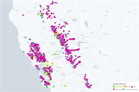 PG&E Outage Map, Updates as Hundreds of Thousands Without Power in ...