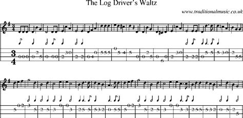 Mandolin Tab And Sheet Music For Songthe Log Drivers Waltz